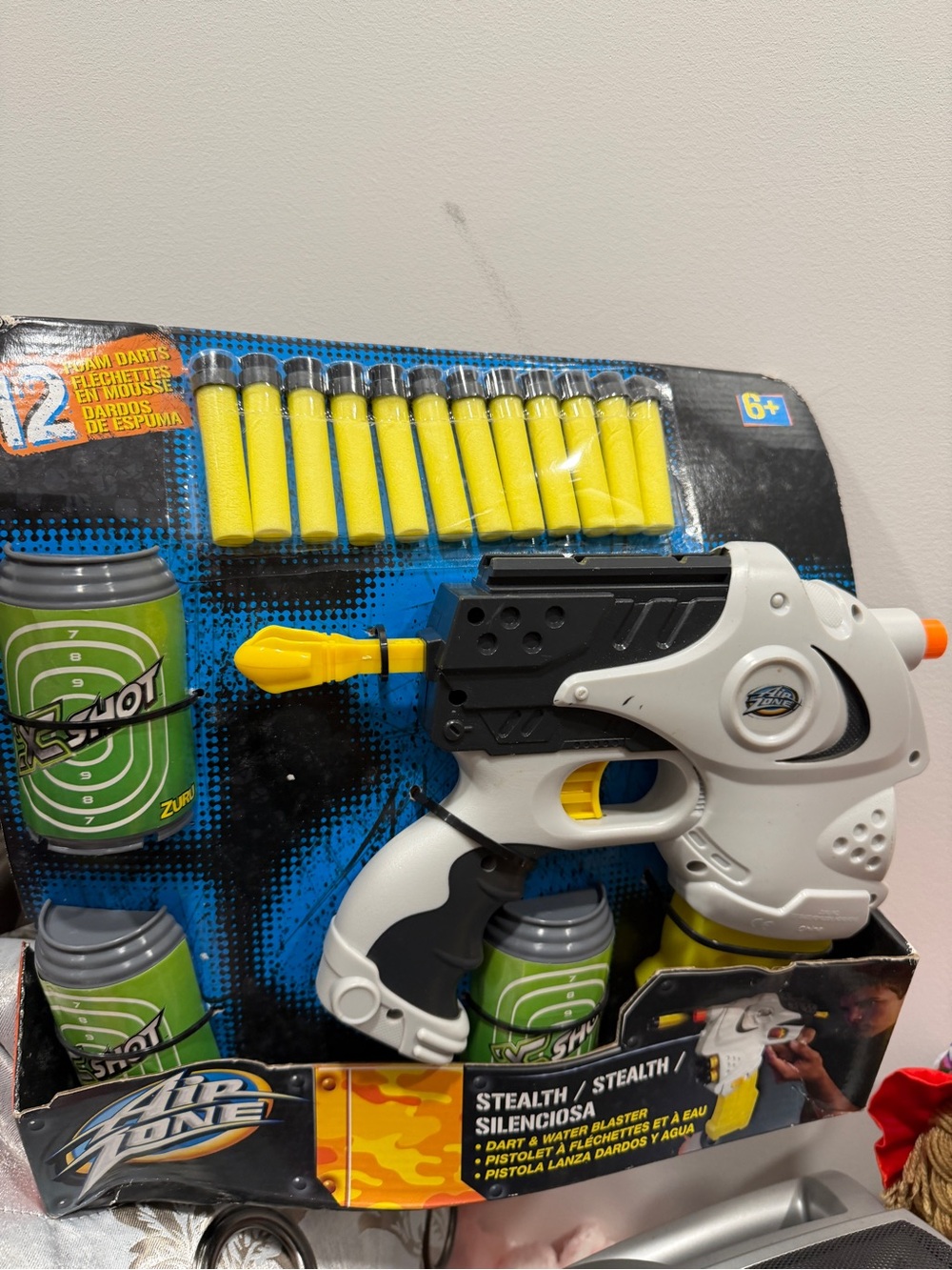 Air Zone Stealth Dart and Water Blaster Set New
